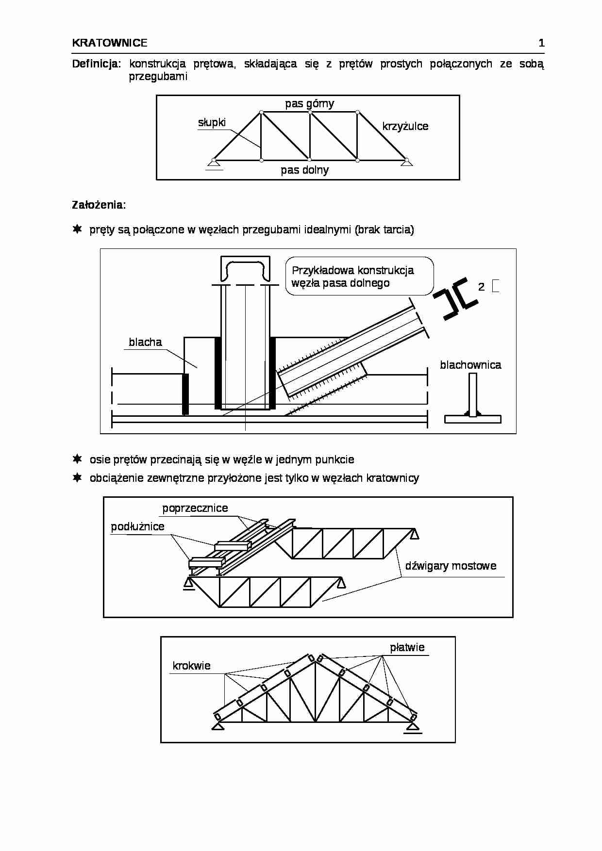 konstrukcja prętowa - opracowanie  - strona 1