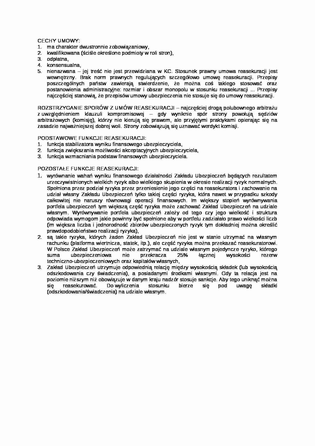 Cechy umowy - wykład - strona 1