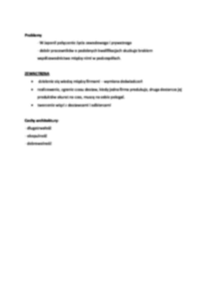 Nauki o organizacji - wykład 10, (sem II) - strona 2