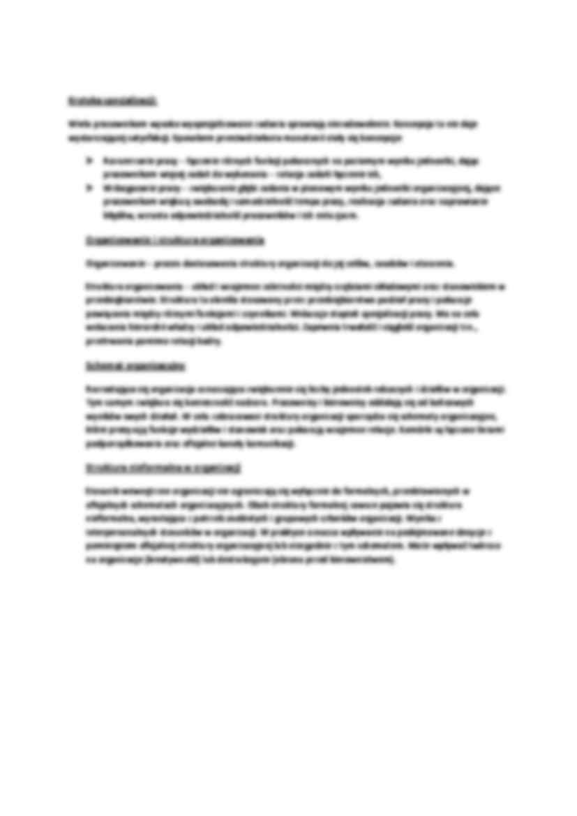 Podstawy zarządzania - organizowanie - strona 2