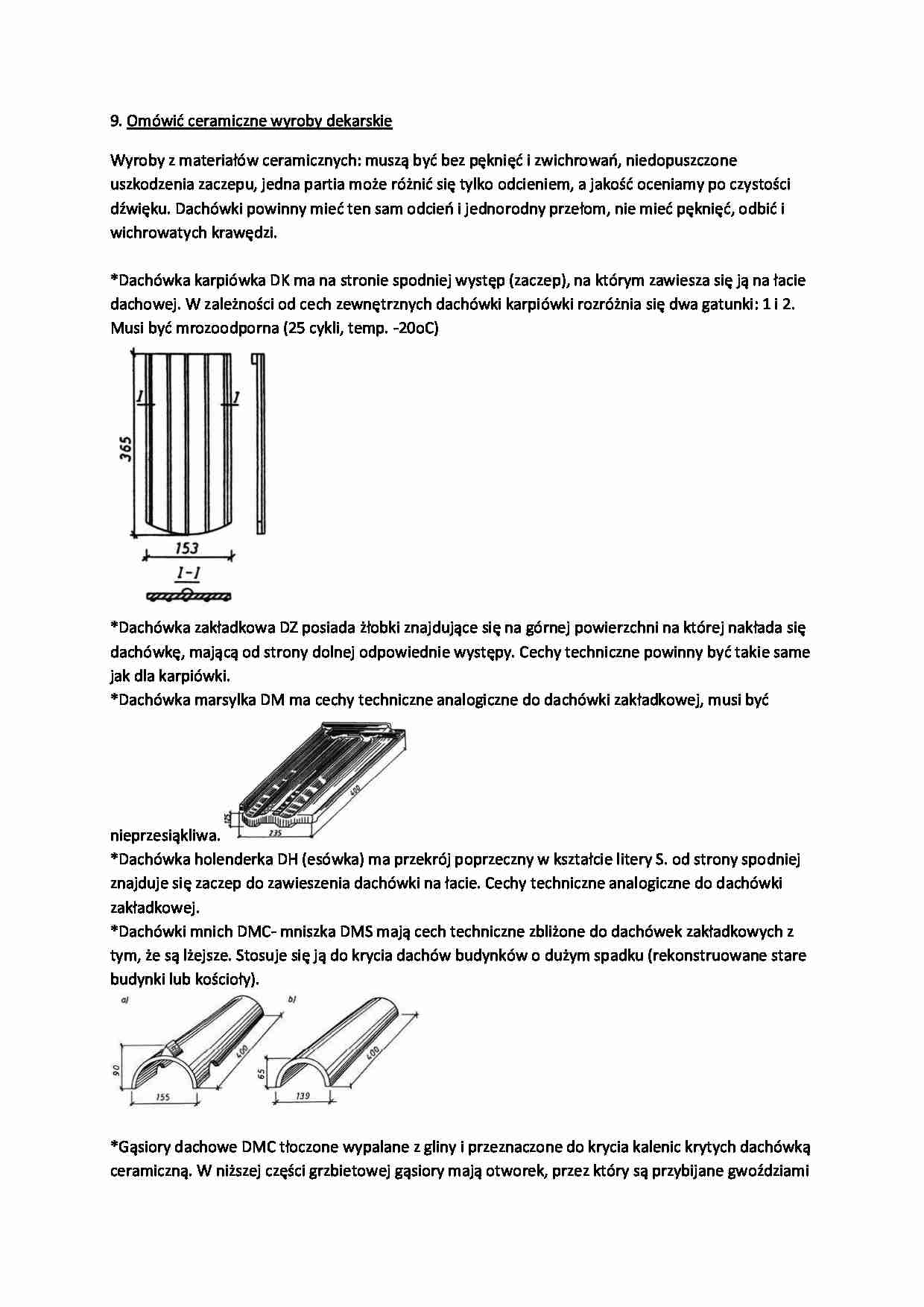 ceramiczne wyroby dekarskie - ćwiczenia - strona 1