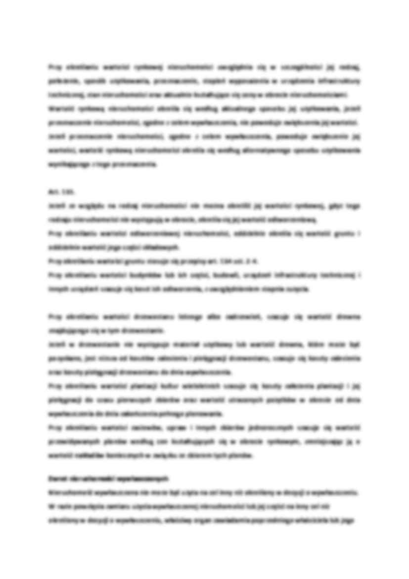 Zasady wyceny dla celów wywłaszczeń i zwrotów nieruchomości- opracowanie - strona 2