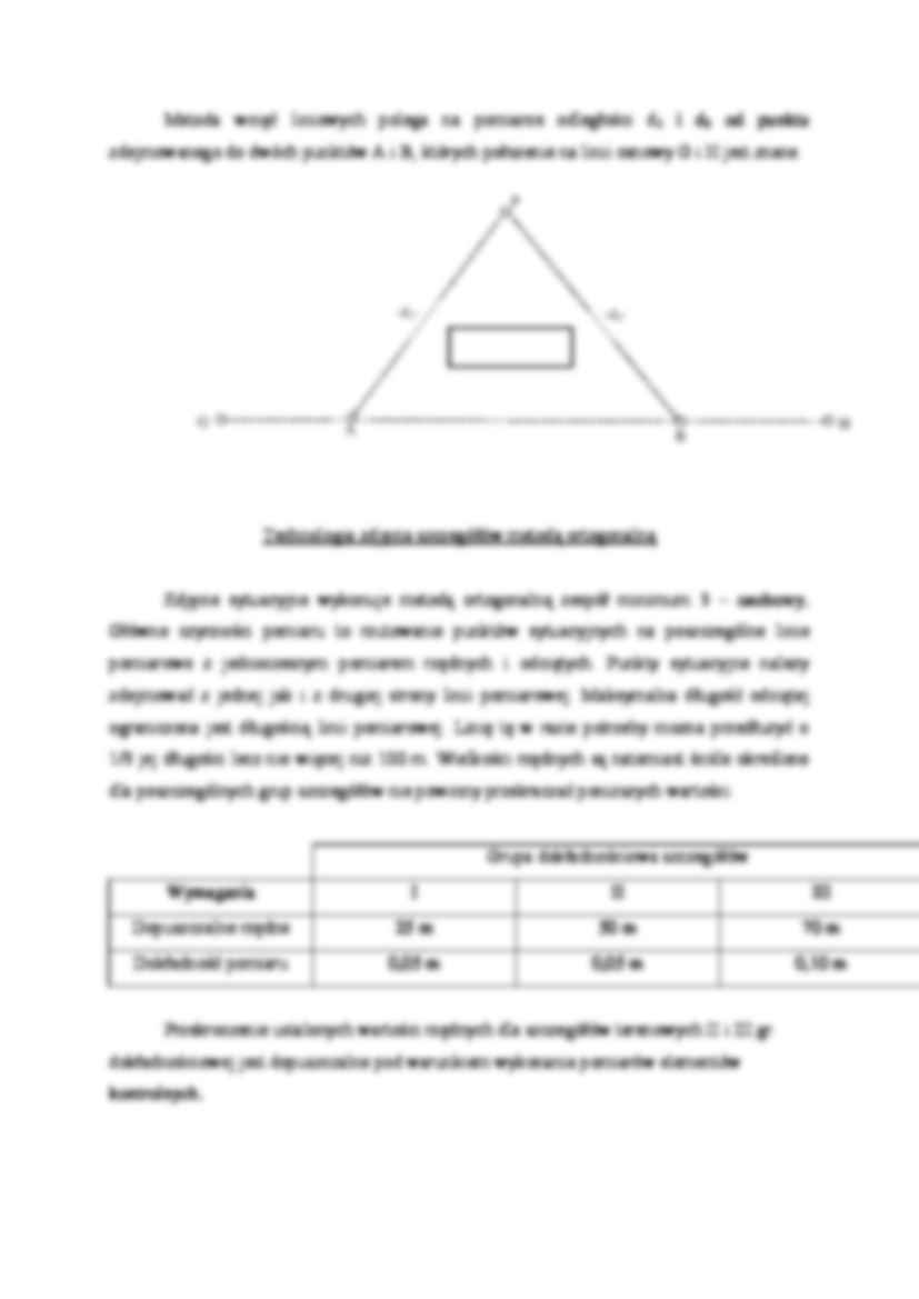 Metody pomiarów szczegółów sytuacyjych - opracowanie - strona 3