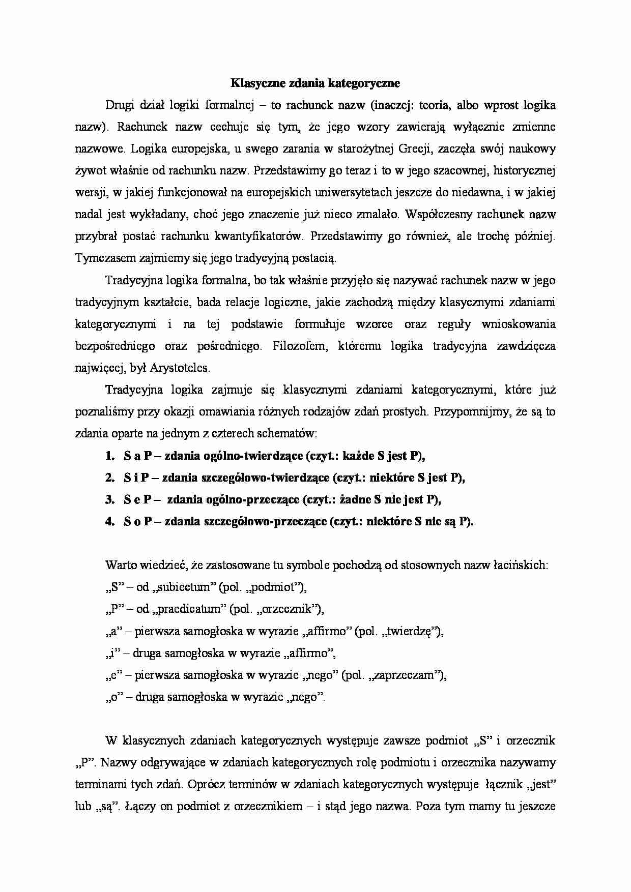 Kwadrat logiczny - strona 1