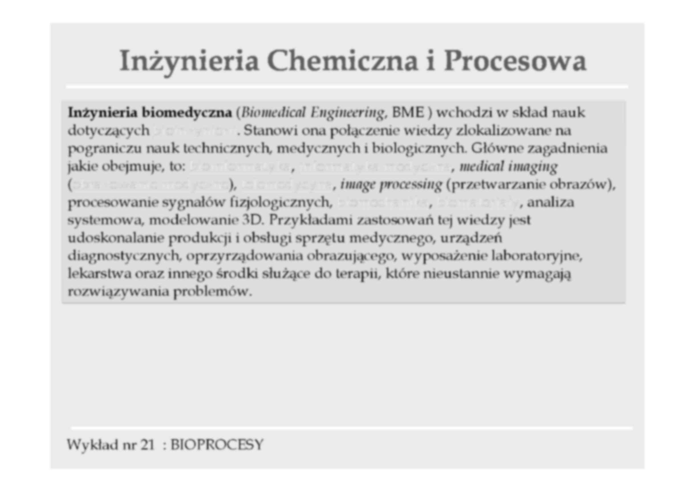 Bioprocesy - wykład - strona 2