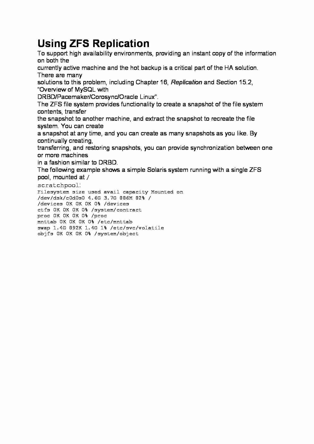 Using ZFS Replication-opracowanie - strona 1