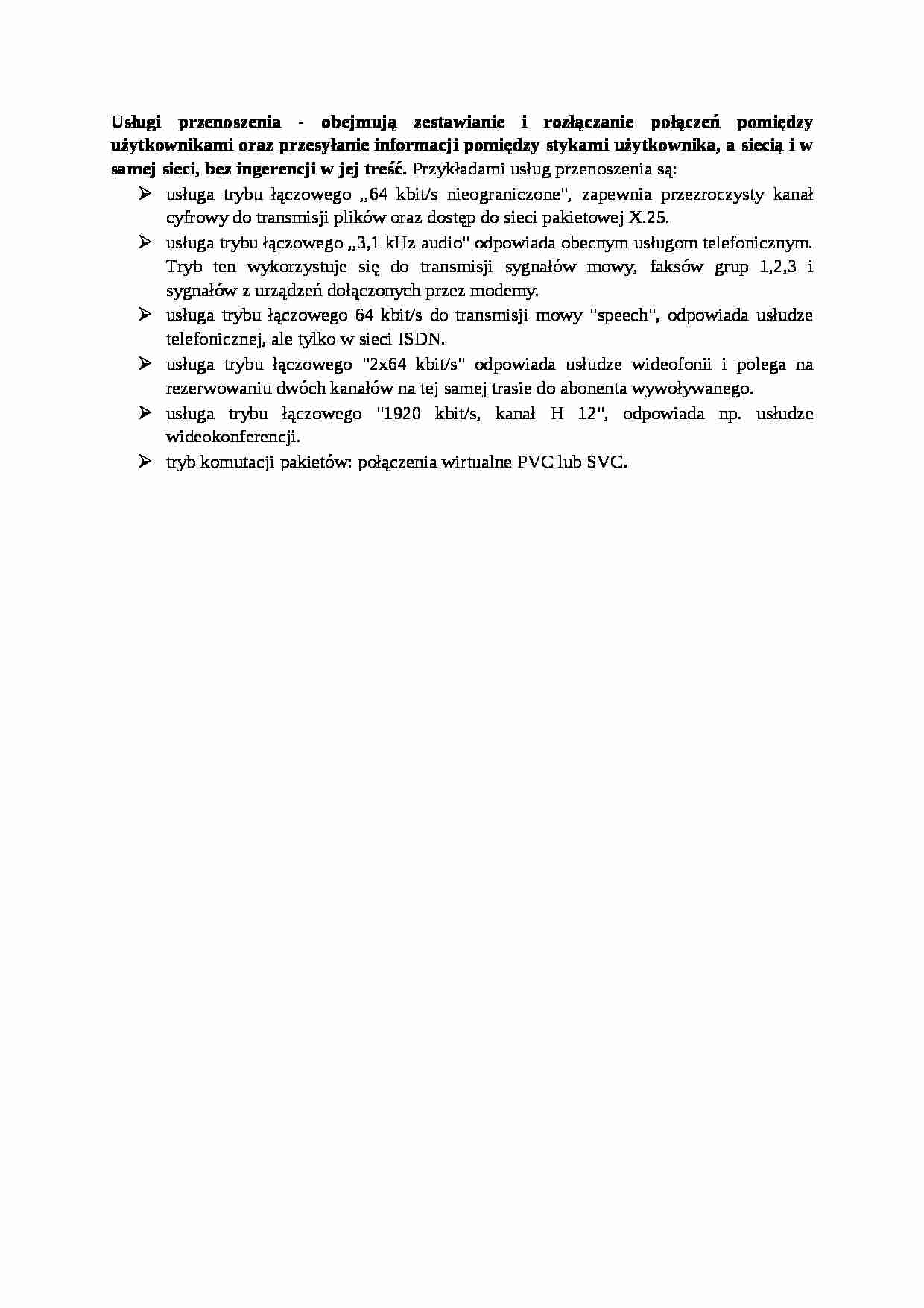 Usługi przenoszenia - wykład - strona 1