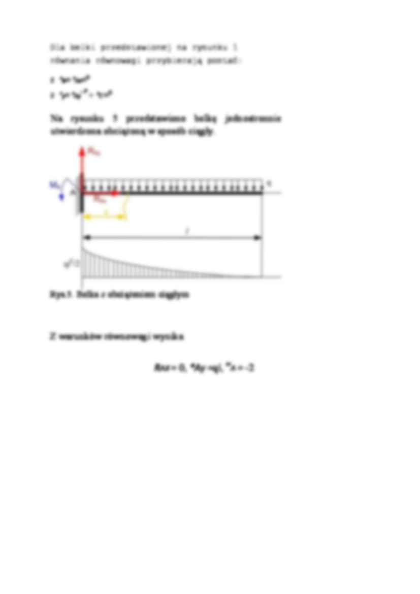 Obliczanie reakcji i momentów w belkach prostych-opracowanie - strona 2