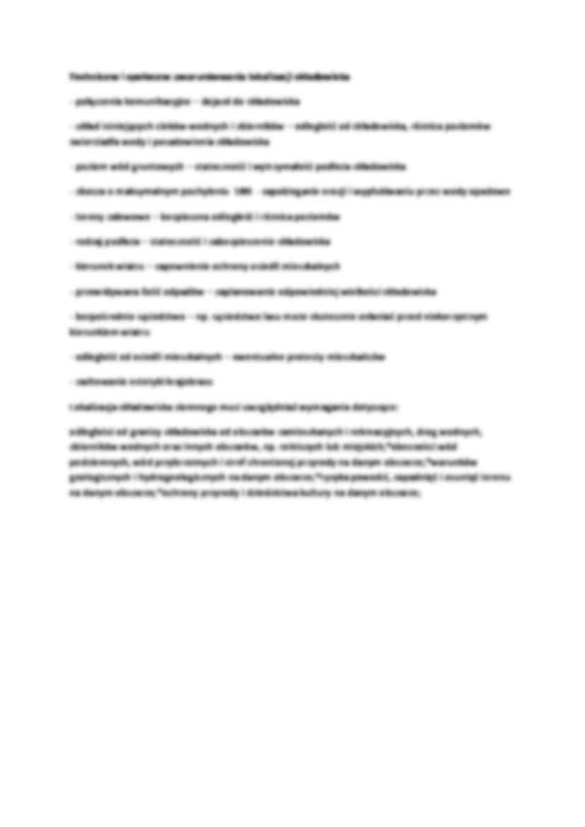 Techniczne i społeczne uwarunkowania lokalizacji składowiska oraz kompostowanie-opracowanie - strona 2