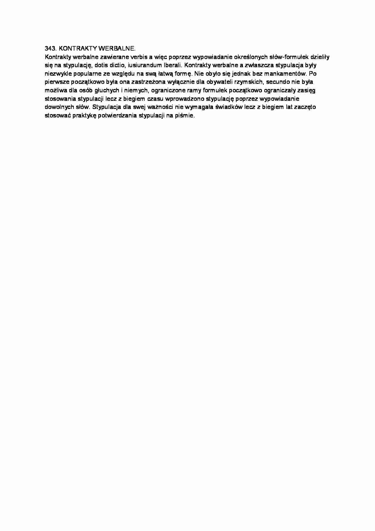Kontrakty werbalne-opracowanie - strona 1