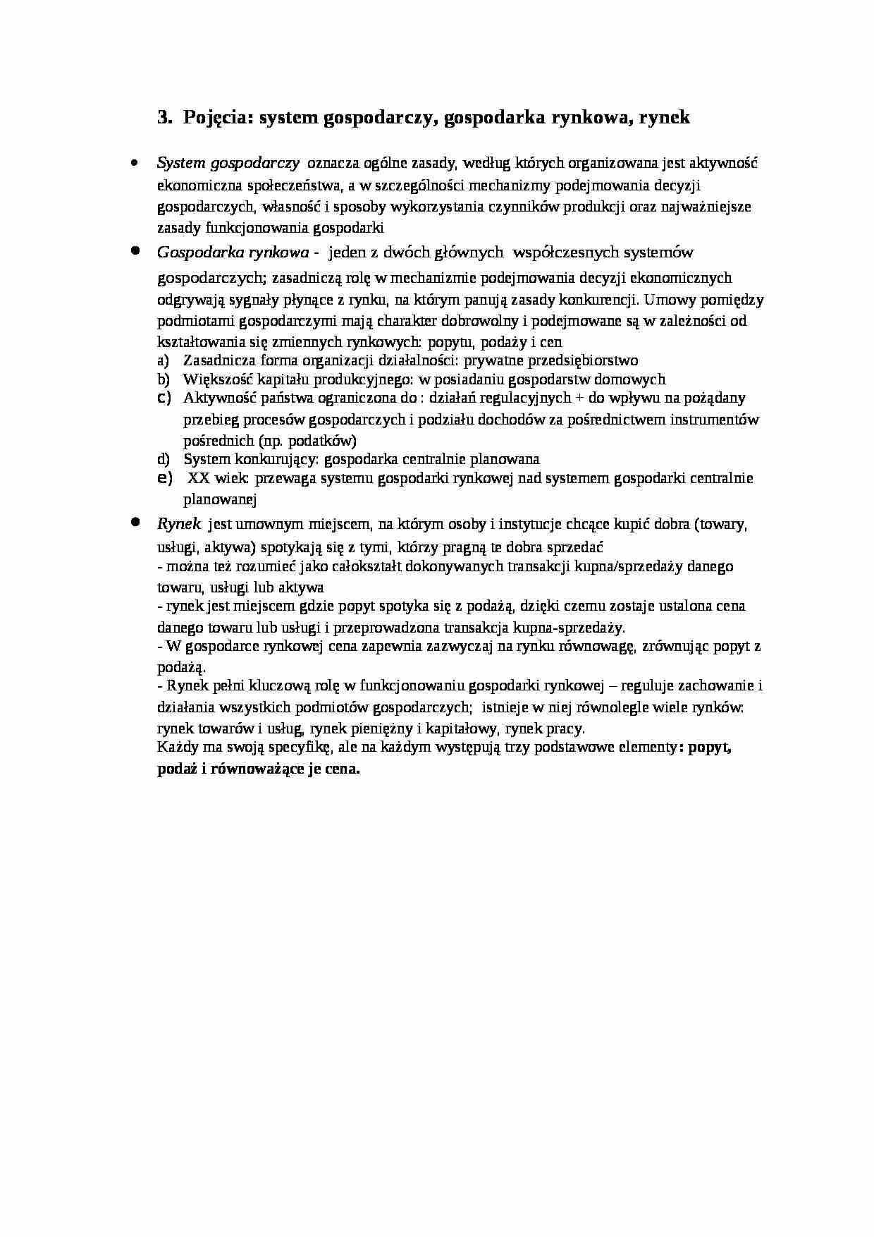 Instrumenty polityki gospodarczej i ich klasyfikacja- opracowanie - strona 1