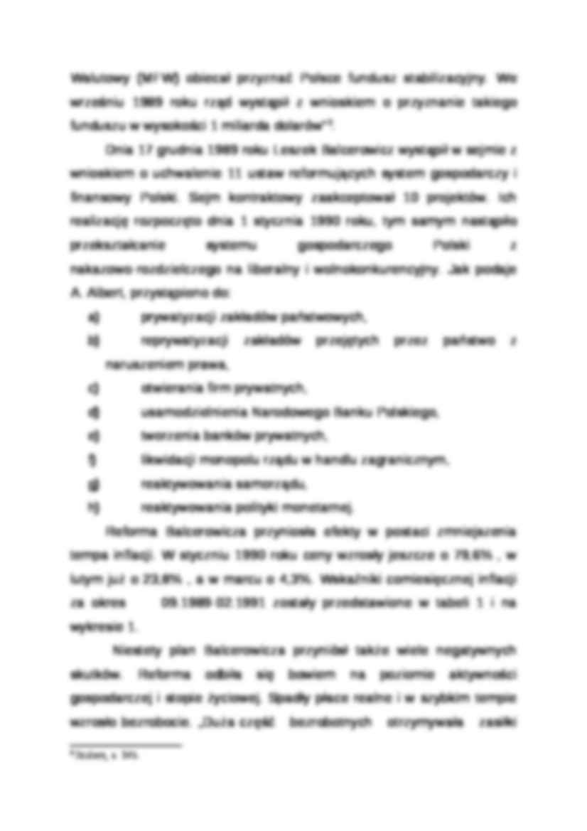 Wykład - okres transformacji i plan ekonomiczny Balcerowicz - strona 2
