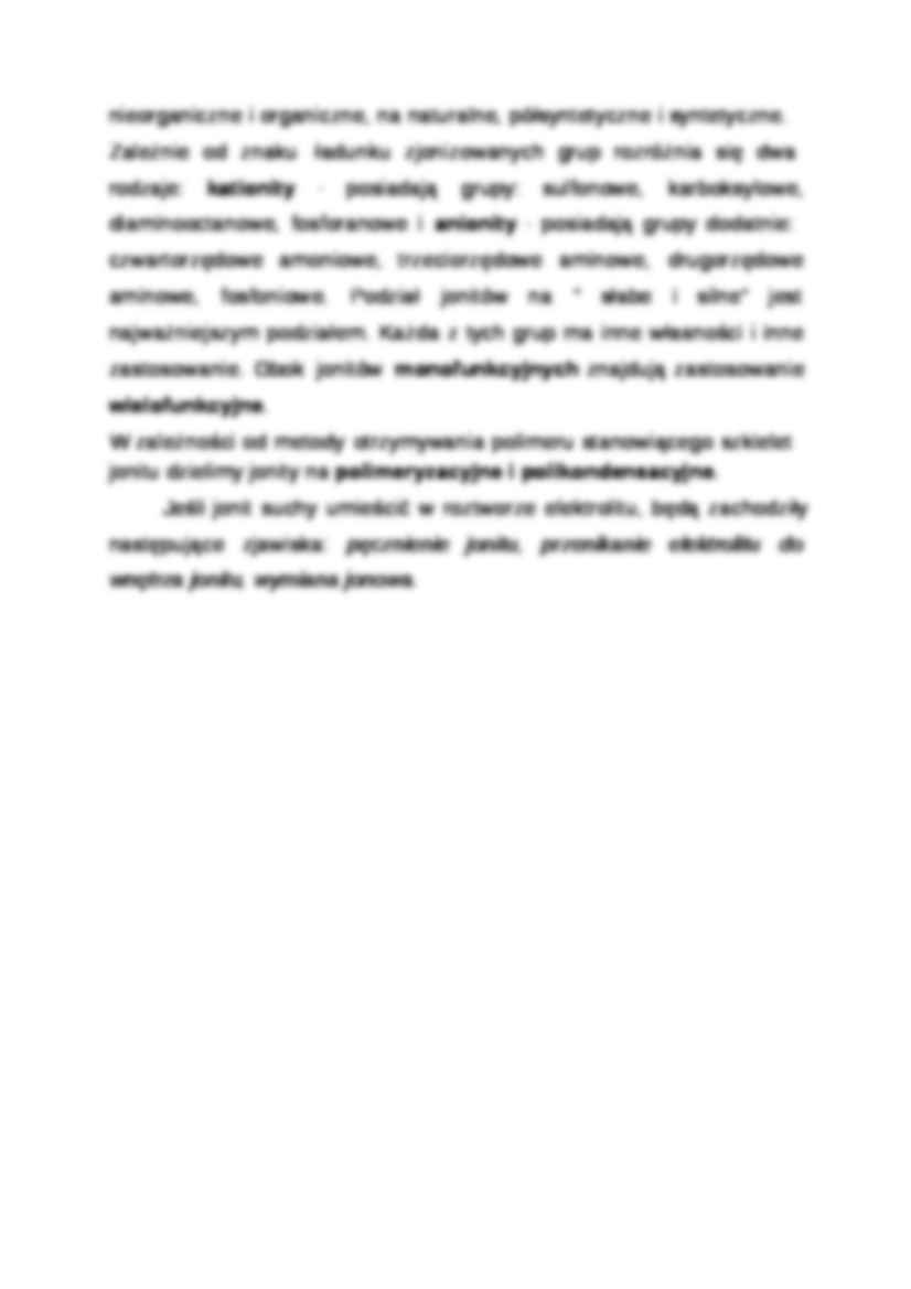 Wymiana jonowa - jonity-opracowanie - strona 2