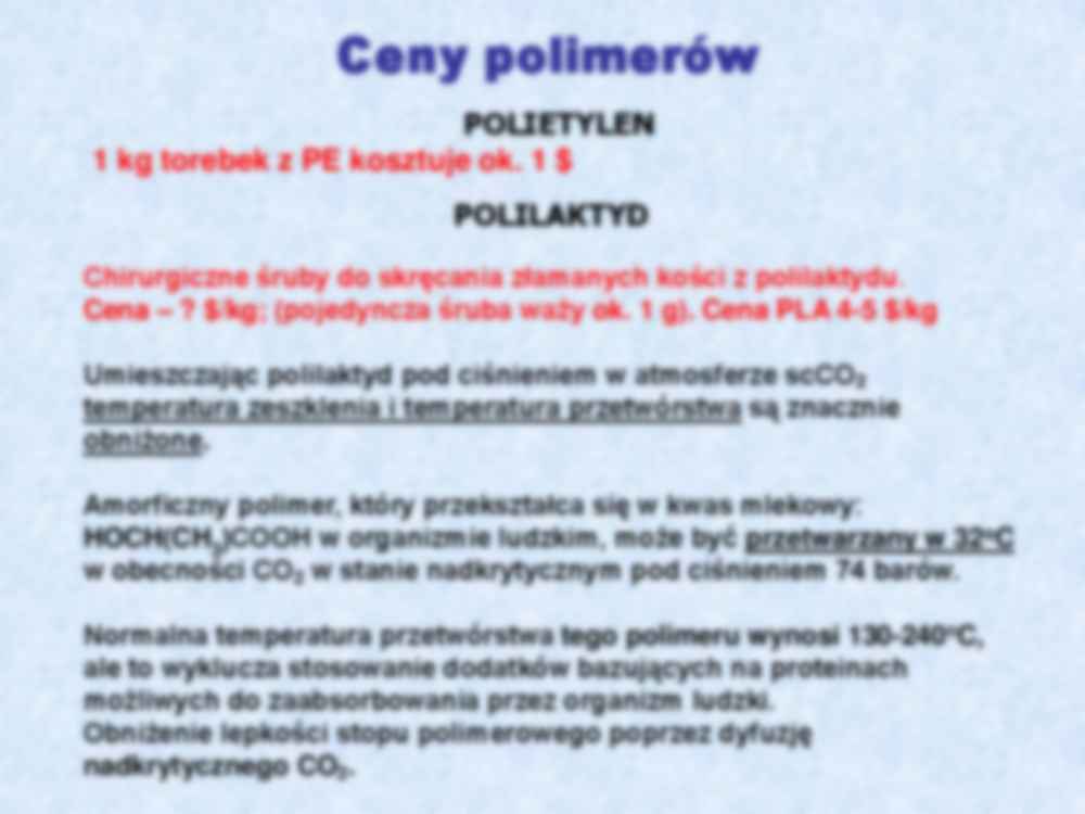 Podstawy chemii polimerów i biopolimerów- prezentacja - strona 2