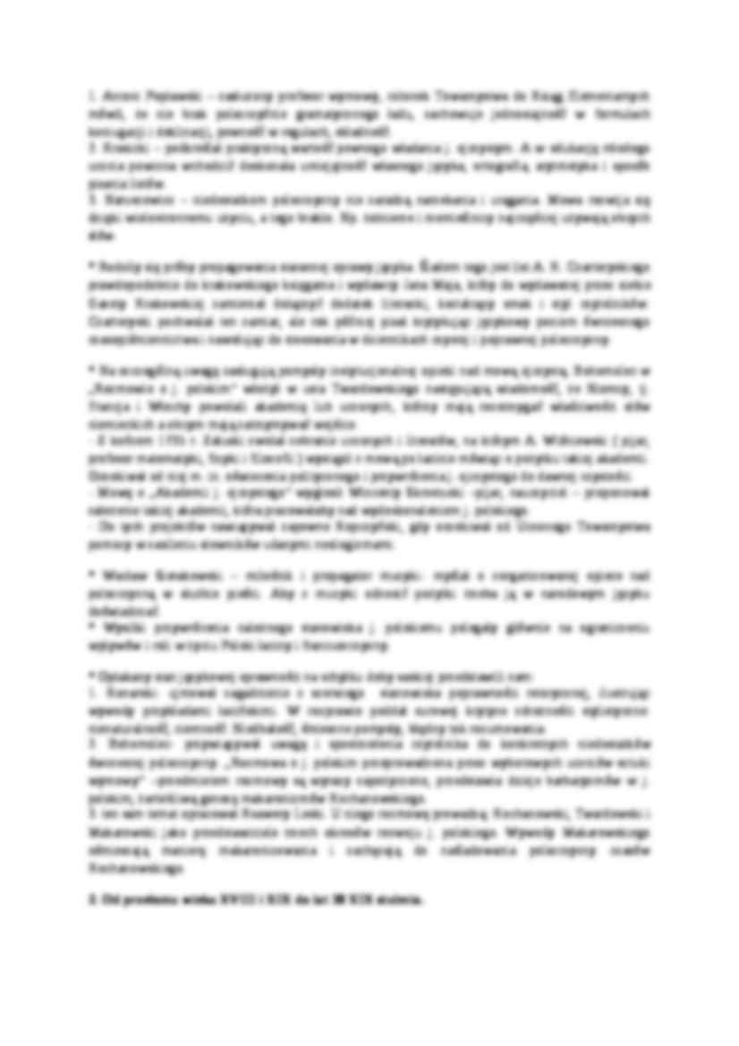 Stosunek do mowy ojczystej w dobie nowopolskiej-opracowanie - strona 2