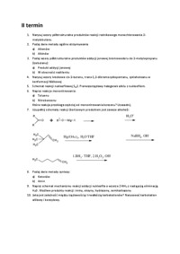 Egzamin - chemia organiczna - Mechanizm chlorowania metanu