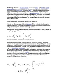 Chemia organiczna - egzamin - addycja nukleofilowa