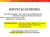 Kystalochemia- prezentacja