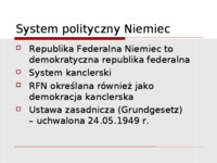 Rola kanclerza w niemieckim systemie politycznym-prezentacja