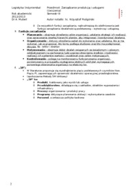 Definicja zarządzania - 5P - wykład