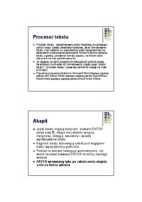 Programy narzędziowe i użytkowe (edytor tekstu, arkusz kalkulacyjny)- opracowanie