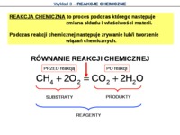 Chemia - reakcje chemiczne