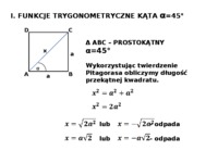 Funkcje trygonometryczne kątów ostrych