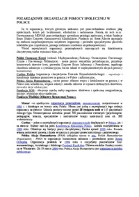 Pozarządowe organizacje pomocy społecznej w Polsce