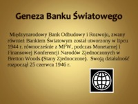 Bank światowy -prezentacja