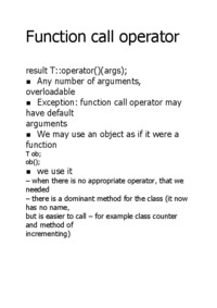 Function call operator
