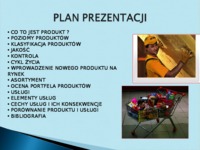 Produkt i Usługa - prezentacja na ćwiczenia z podstaw marketingu