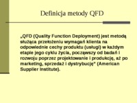 QFD zarzadzanie jakoscia