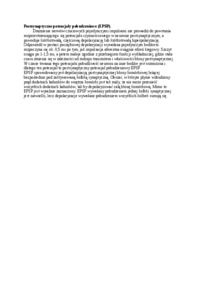 Opracowanie  - postsynaptyczne potencjały pobudzeniowe (EPSP), sem I-IV