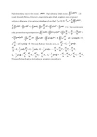 mechanika płynów - równanie równowagi płynów
