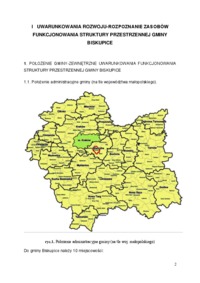 Studium uwarunkowań i kierunków zagospodarowania przestrzennego gminy Biskupice- projekt