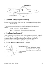 Wykład - geometria układu ziemia-satelita