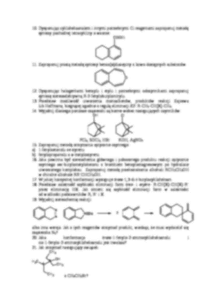 Pytania na egzamin - Stereochemia - strona 2