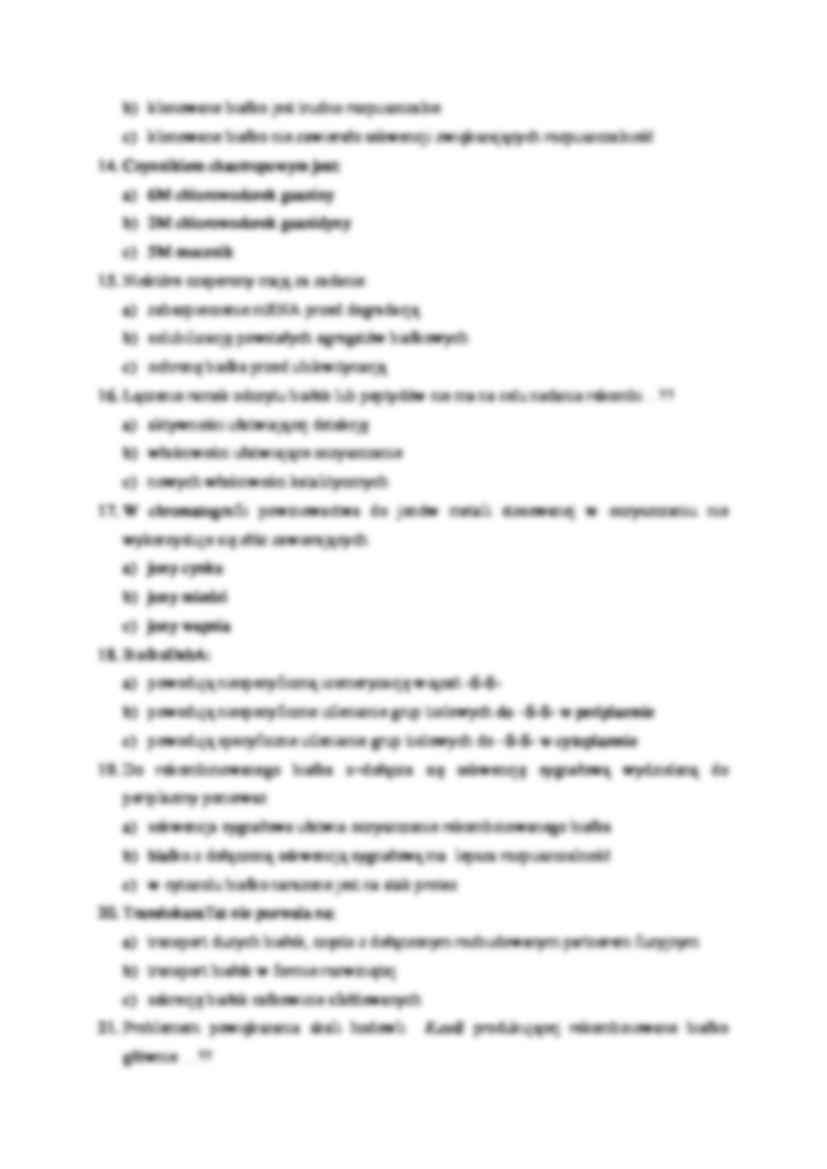 Modyfikacje enzymów - pytania na egzamin - strona 3