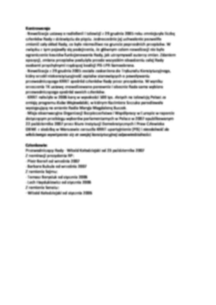Krajowa Rada Radiofonii i Telewizji-opracowanie - Skład i struktura KRRiT - strona 2