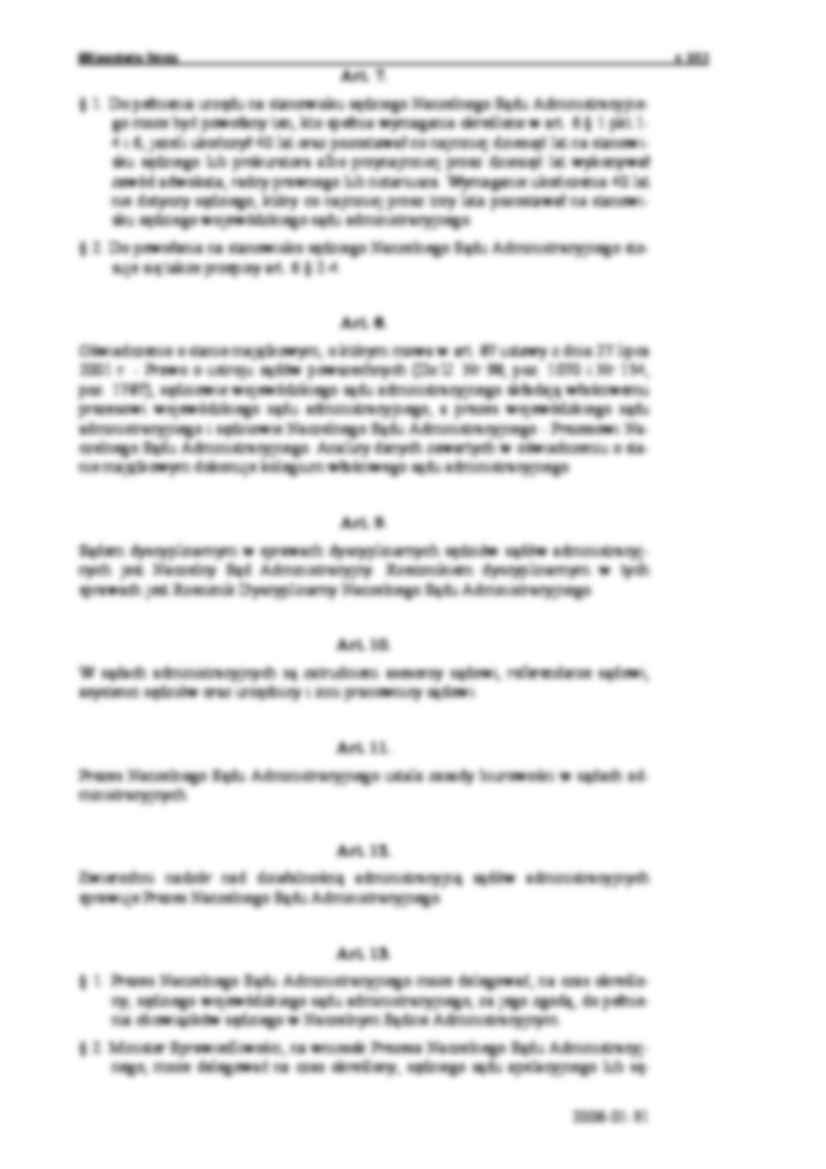 Prawo o ustroju sądów administracyjnych-opracowanie - strona 3