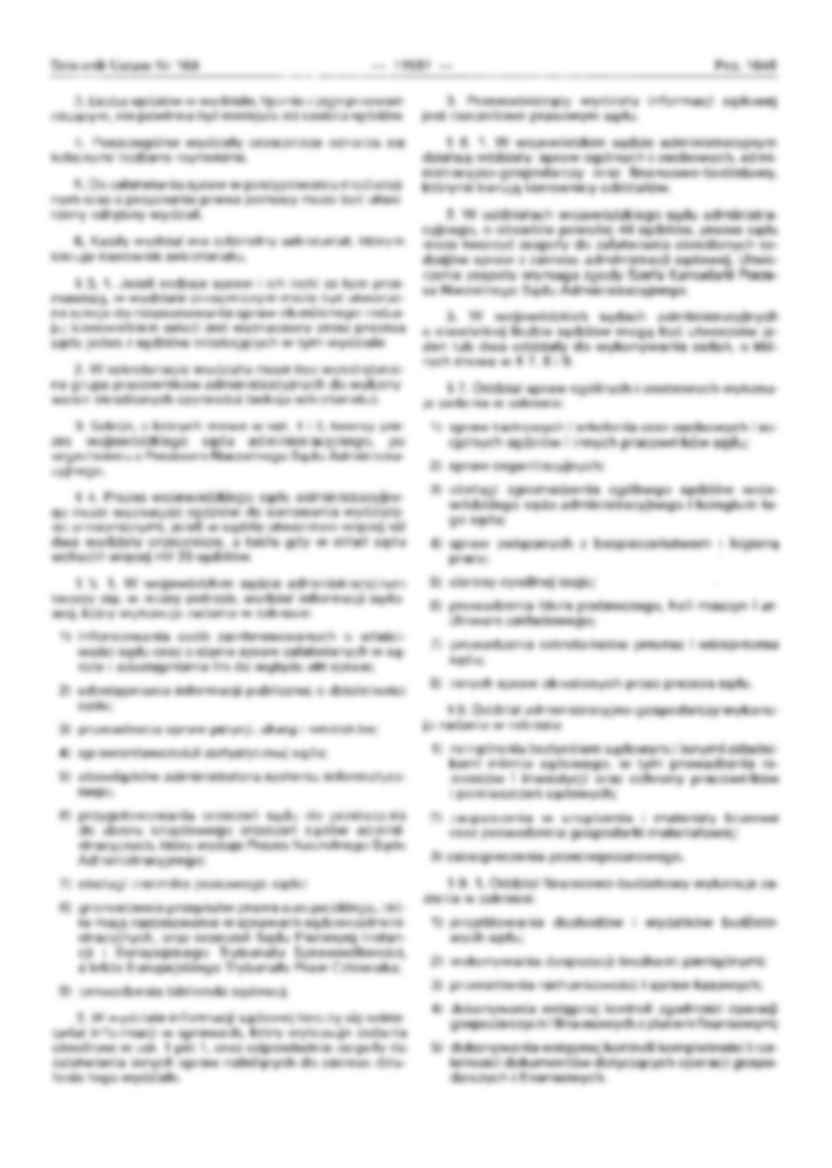 Regulamin urzędowania wojewódzkich sądów administracyjnych - strona 2