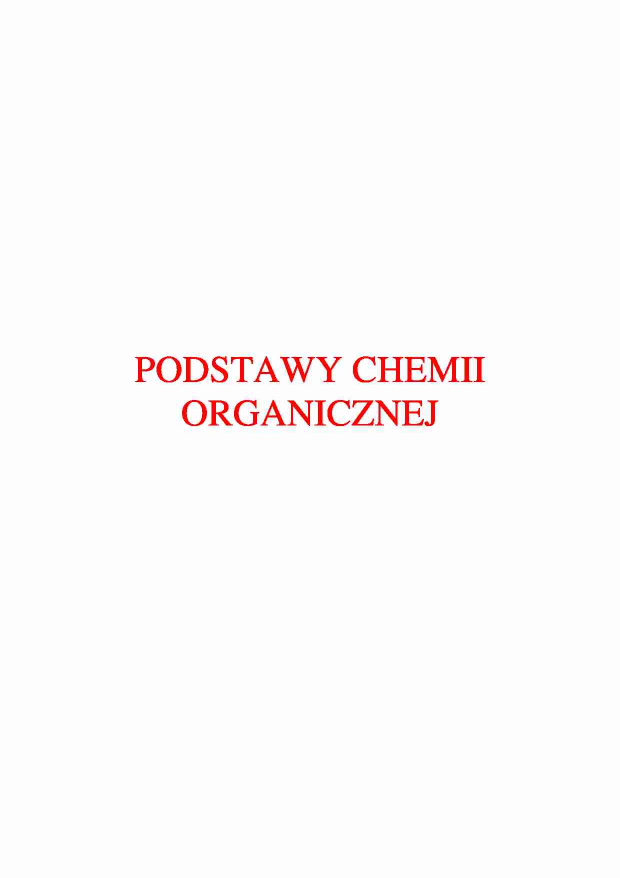Chemia organiczna - wykład - Struktura związków organicznych - strona 1