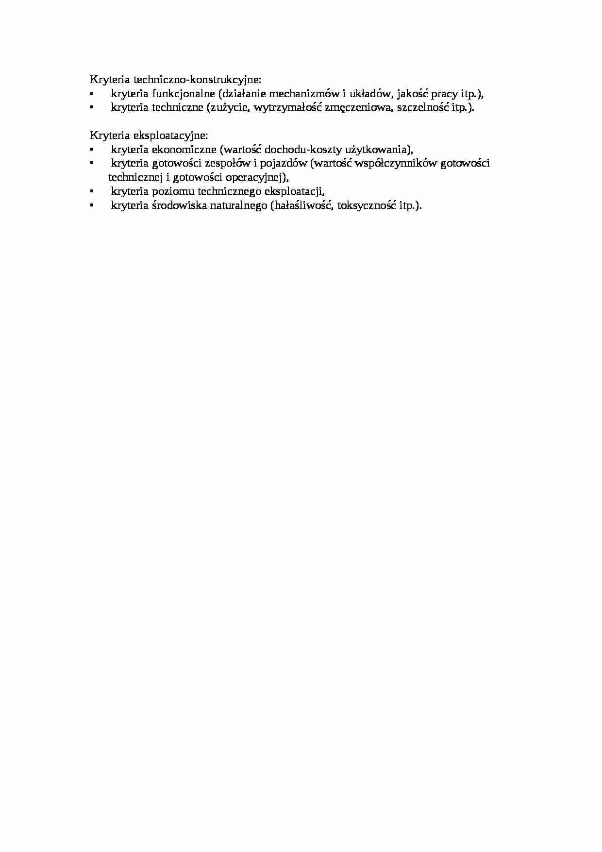 Kryteria techniczno-konstrukcyjne - strona 1