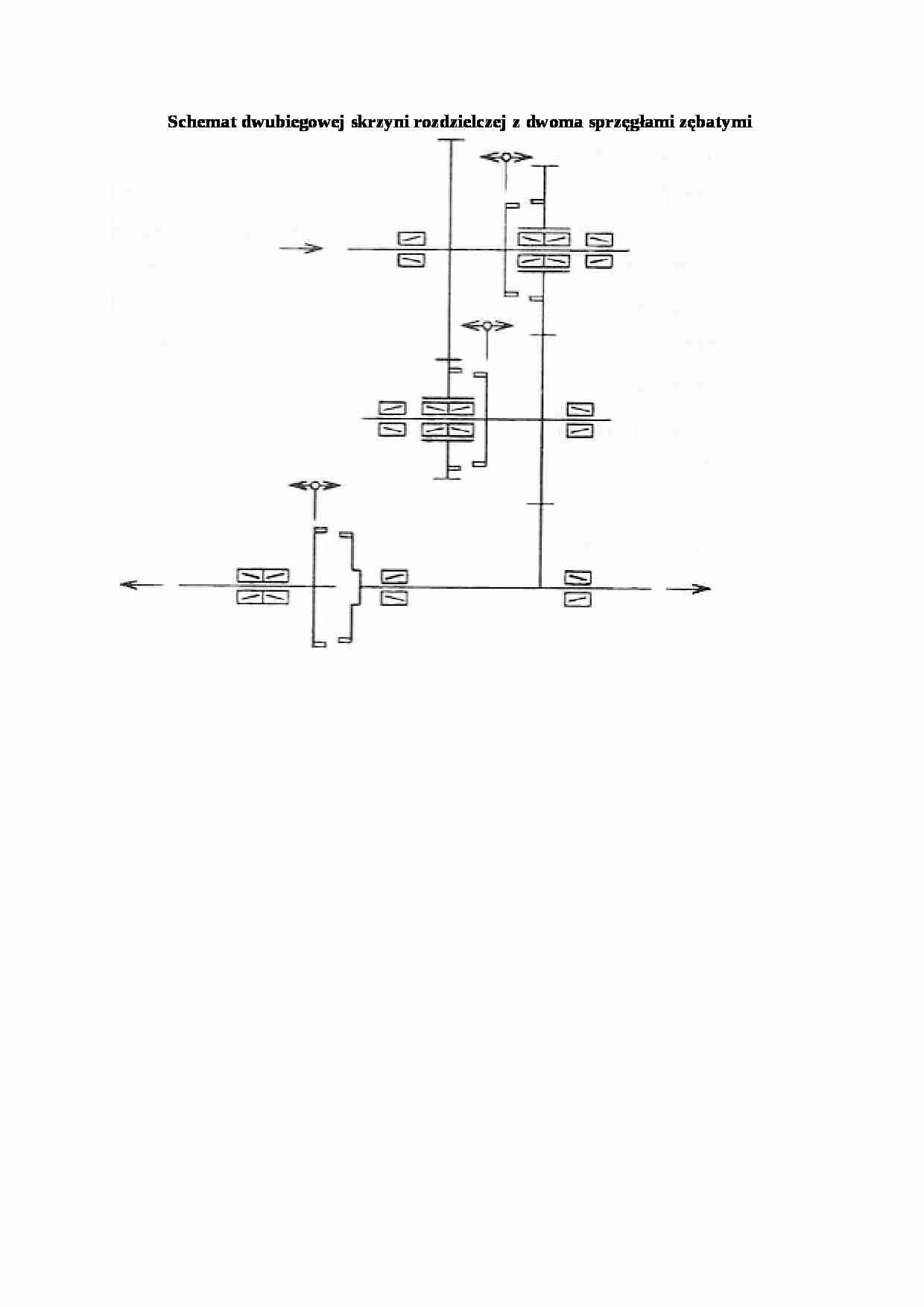 Schemat dwubiegowej skrzyni rozdzielczej z dwoma sprz_g_ami z_batymi - strona 1