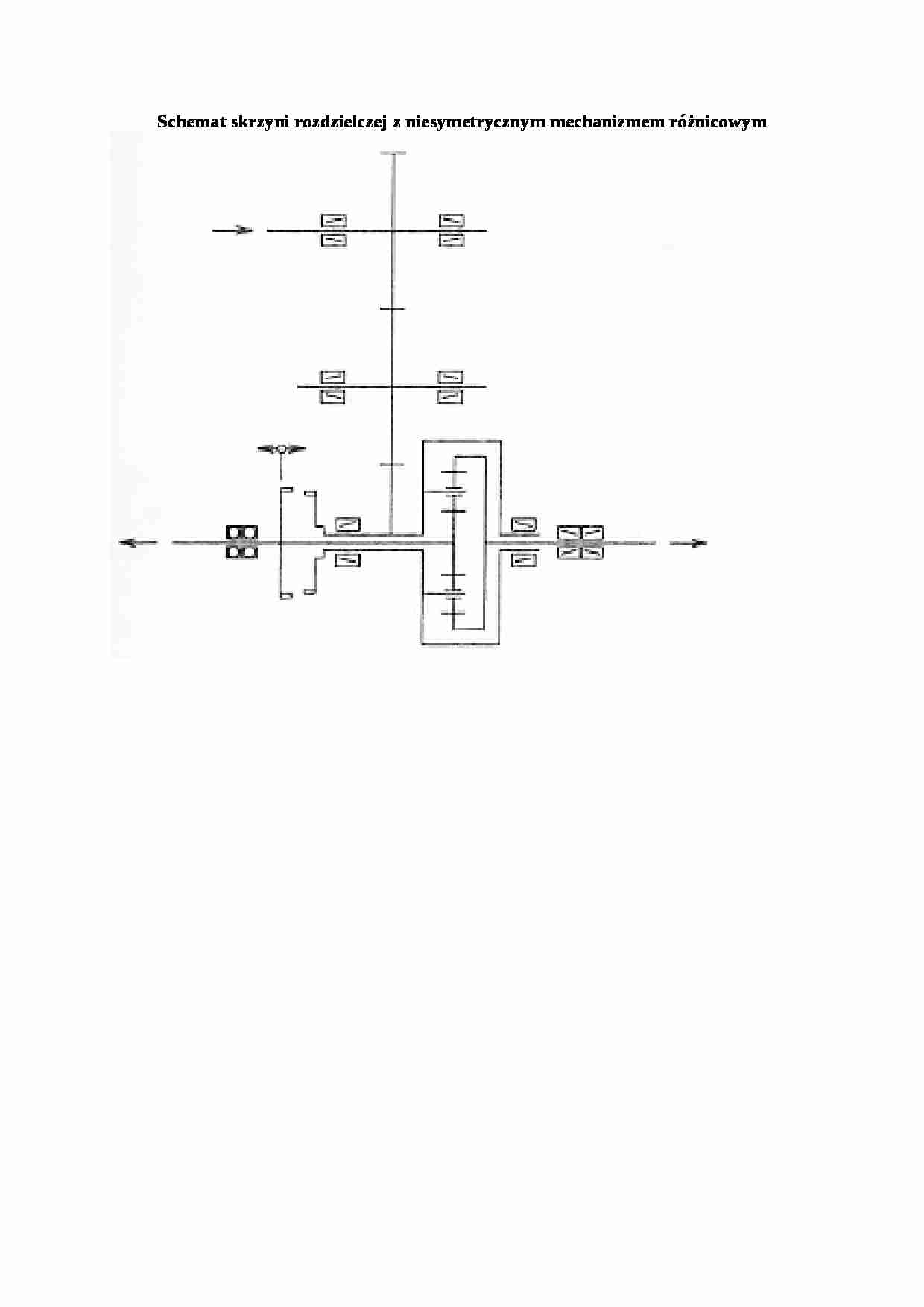 Schemat skrzyni rozdzielczej z niesymetrycznym mechanizmem ró_nicowym - strona 1