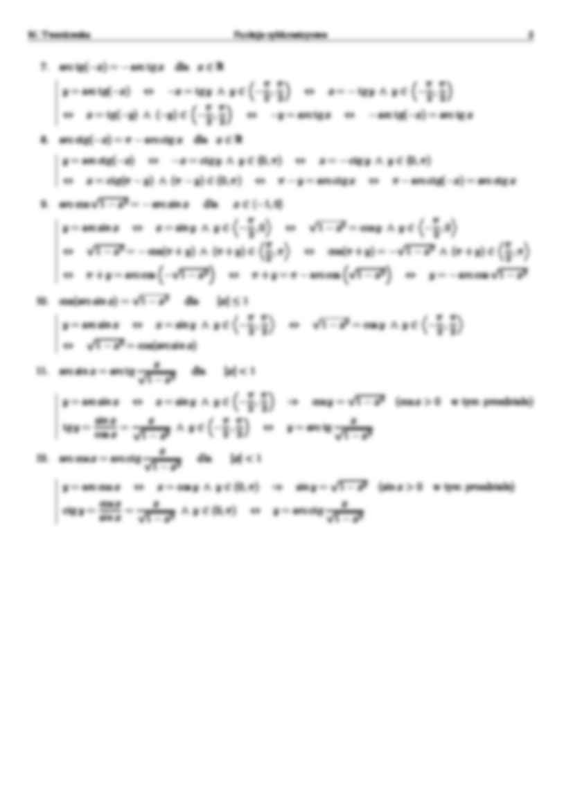 Funkcje cyklometryczne-opracowanie - strona 3