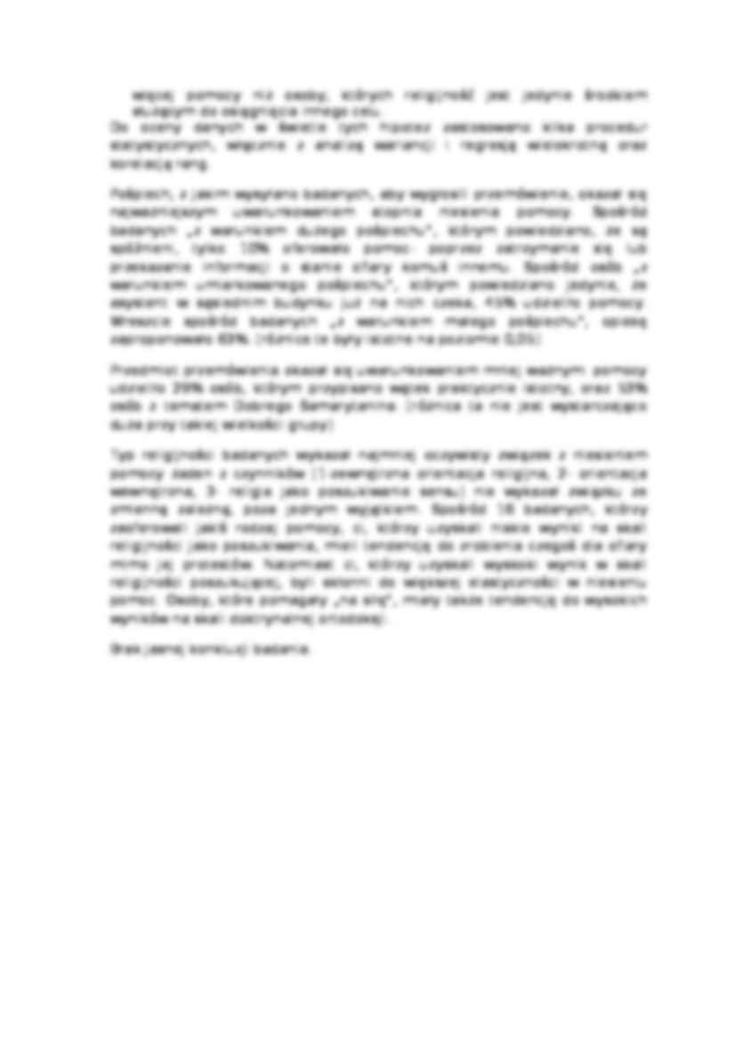 Wykład - Zasady i cechy procedury eksperymentalnej w psychologii - strona 2