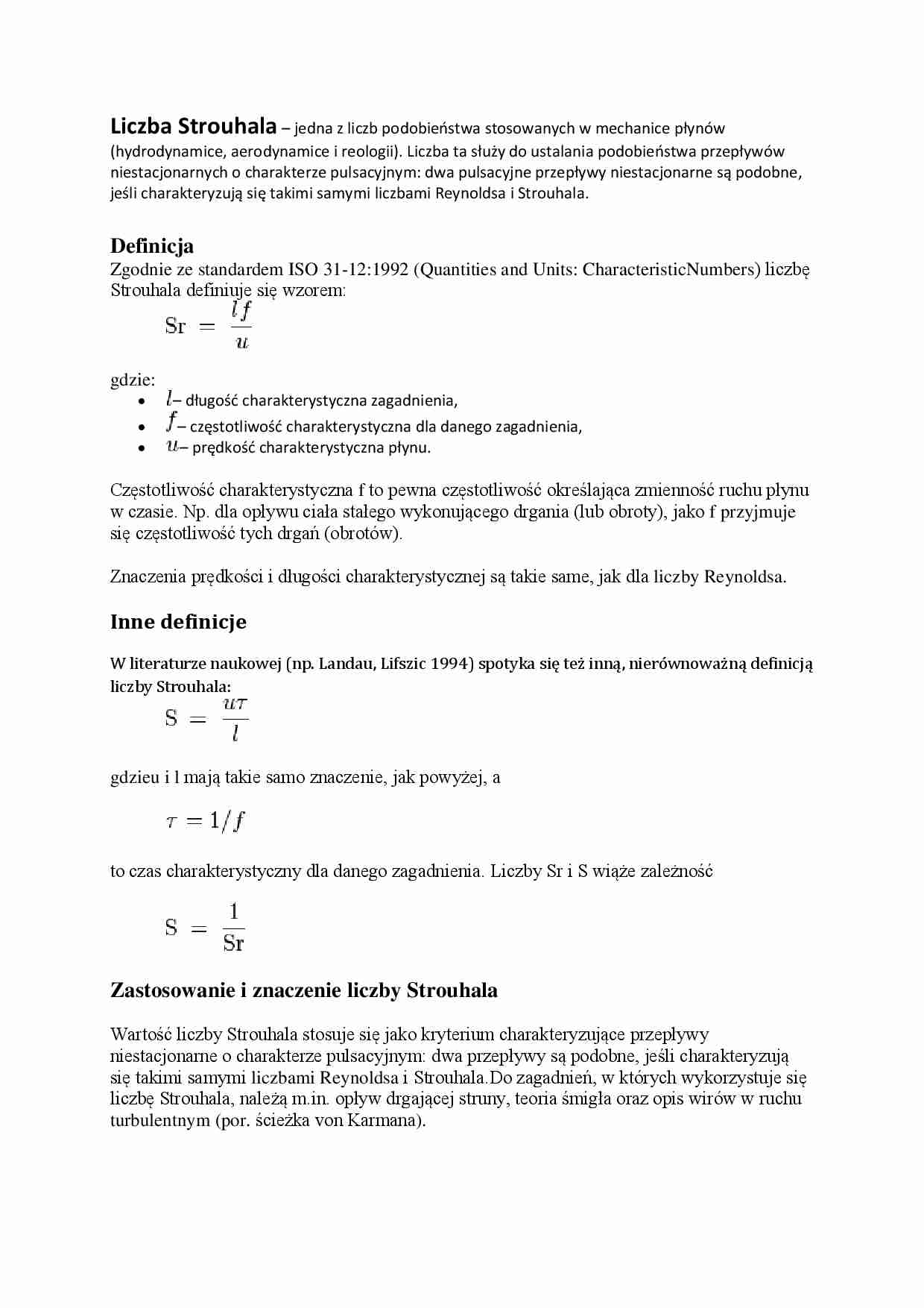 Liczba Strouhala oraz Prawo Stefana-Boltzmanna-opracowanie - strona 1