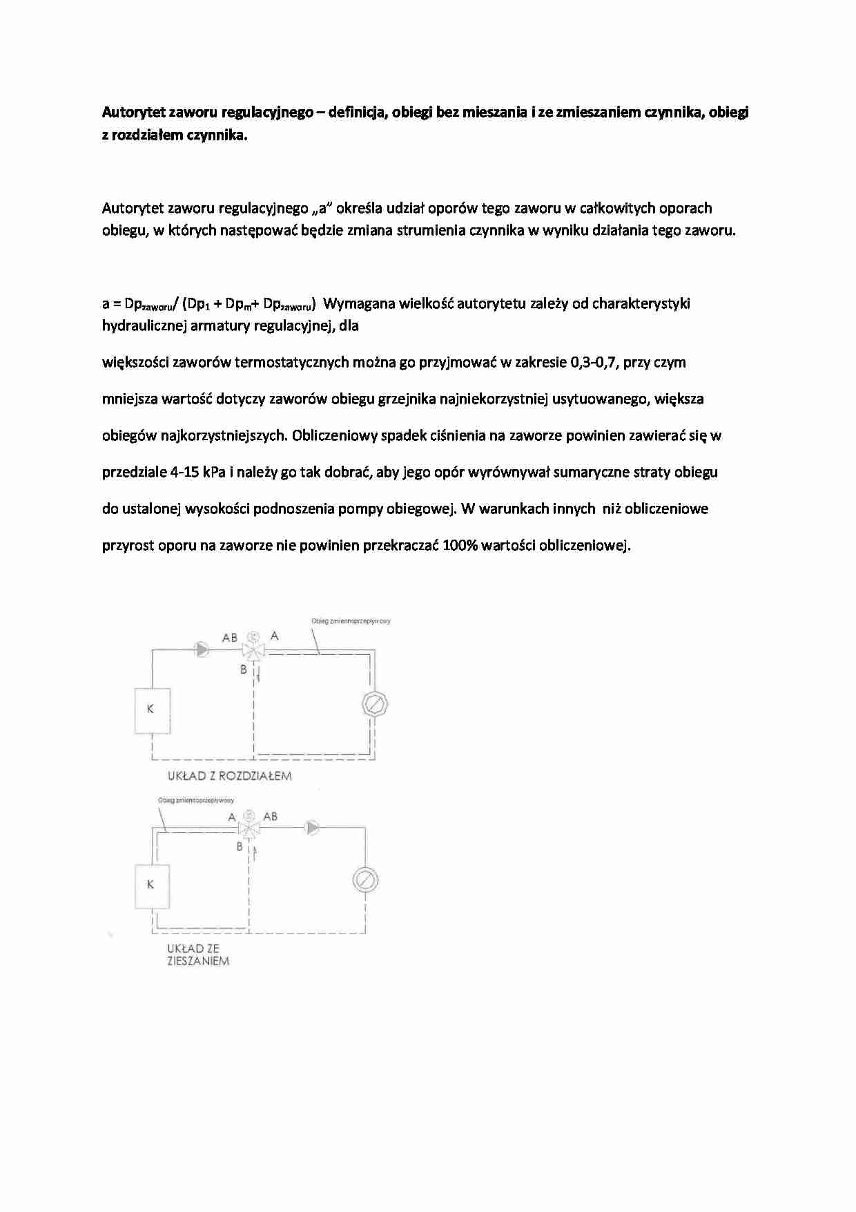 Zawory regulacyjne i termostatyczne-opracowanie - strona 1