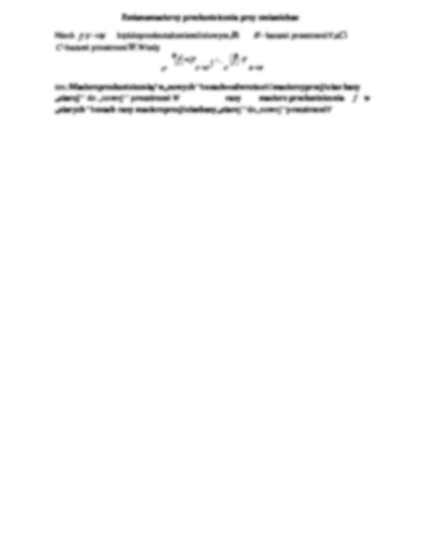 Przekształcenia liniowe-opracowanie - strona 3